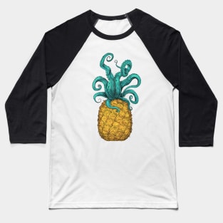 Octopus Pineapple Baseball T-Shirt